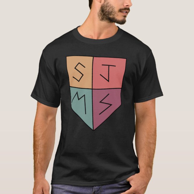 Black Fredag Sale! SJMS Shield T Shirt (Framsida)