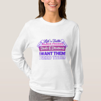 Black Fredag T-Shirt - Lila & Rosa text