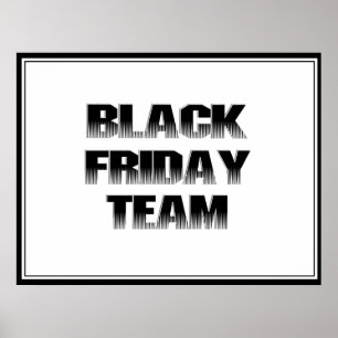 BLACK FREDAG TEAM POSTER