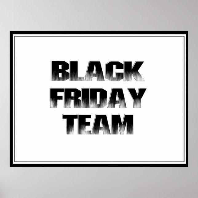BLACK FREDAG TEAM POSTER (Framsidan)