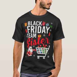 Black Fredag Team Sister Cute Julköp L T Shirt