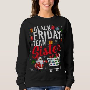 Black Fredag Team Sister Cute Julköp L T Shirt