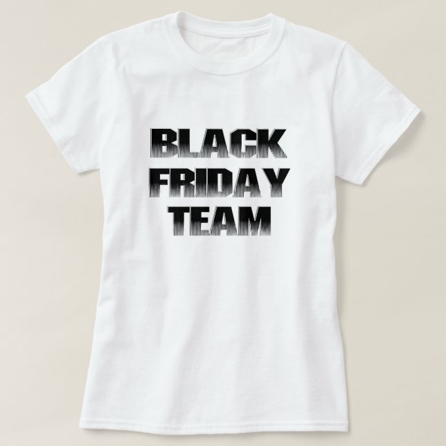 Black Fredag Team T-shirt (Design framsida)