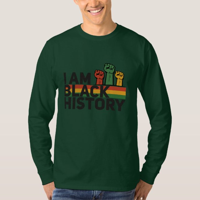 Black Freedom Junetonde African American pride T Shirt (Framsida)