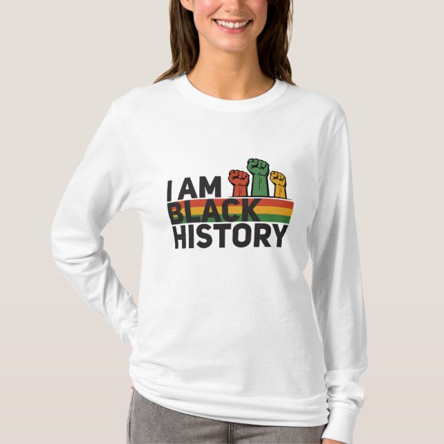 Black Freedom Junetonde African American pride T Shirt (Framsida)