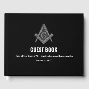 Black Freemasons Masonry Square och Compass Gästböcker