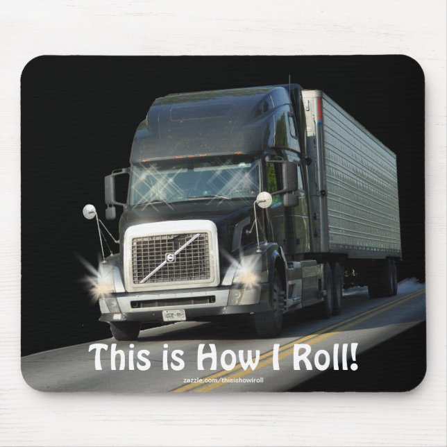 BLACK FREIGHT LASTBIL LASTBIL DRIVERS Mousepad Musmatta (Framsidan)