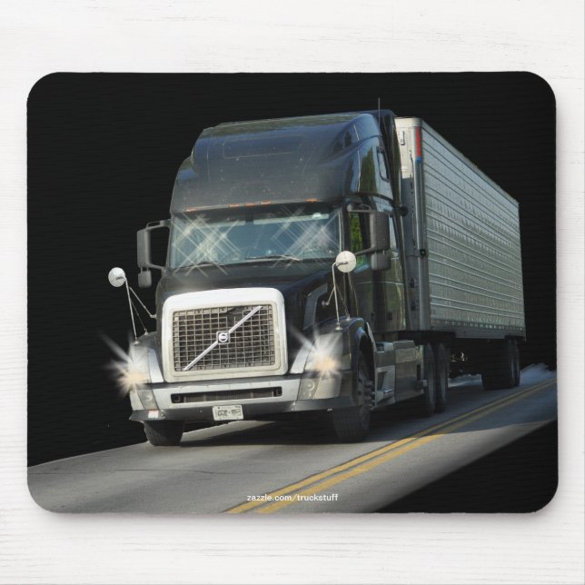 BLACK FREIGHT LASTBIL LASTBIL DRIVERS Mousepad Musmatta (Framsidan)