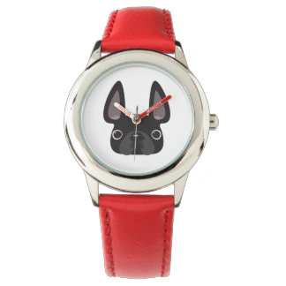 Black Frenchie Watch Armbandsur