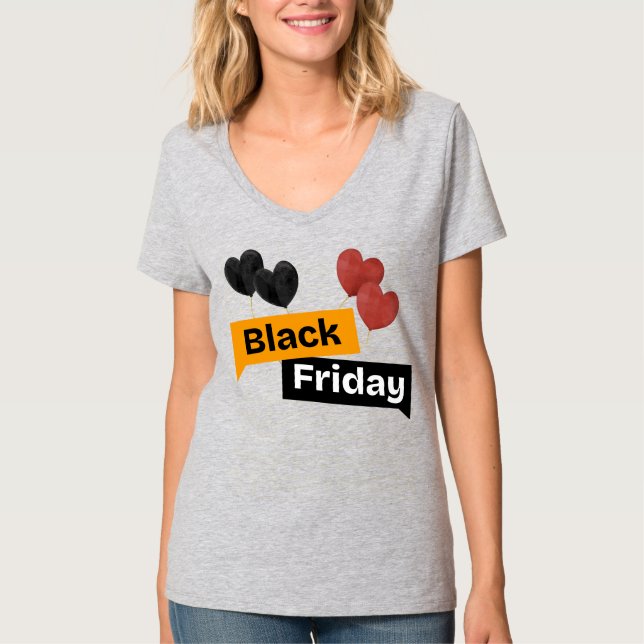 Black Friday Balloons – Grey big deal for Women  T Shirt (Framsida)