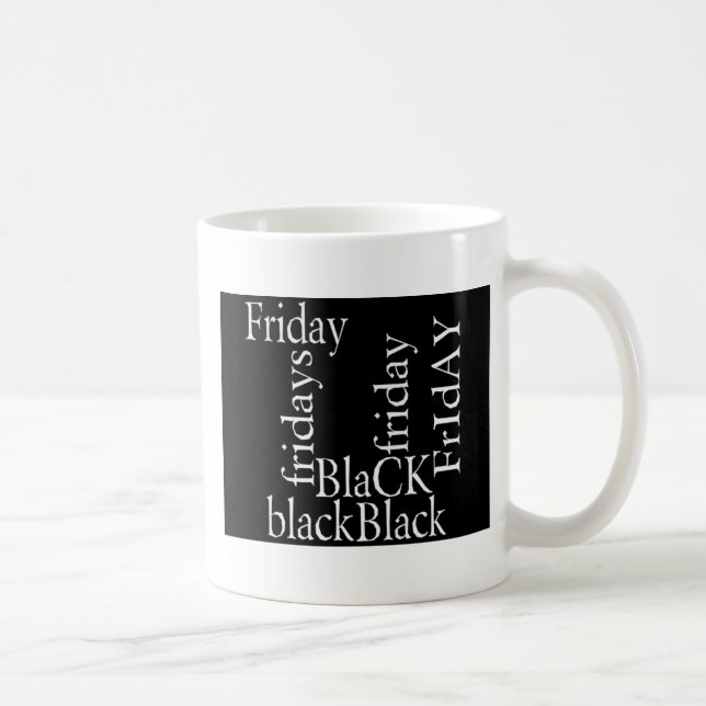 Black Friday-design Kaffemugg (Höger)