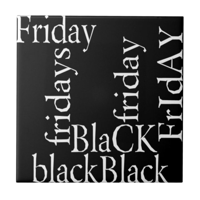Black Friday-design Kakelplatta (Framsidan)