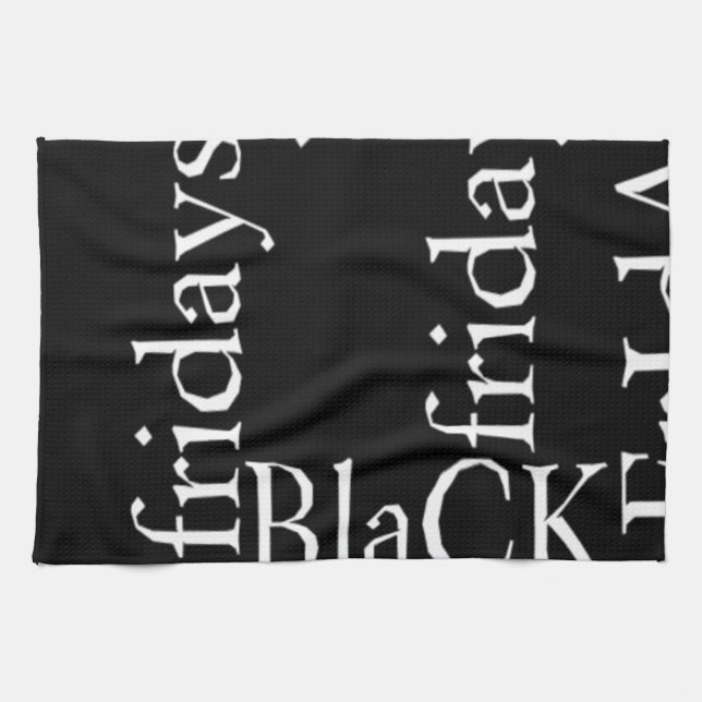 Black Friday-design Kökshandduk (Horisontell)