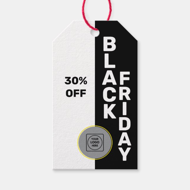 Black Friday-rabatt Promo Business Etikett pris  (Framsidan)