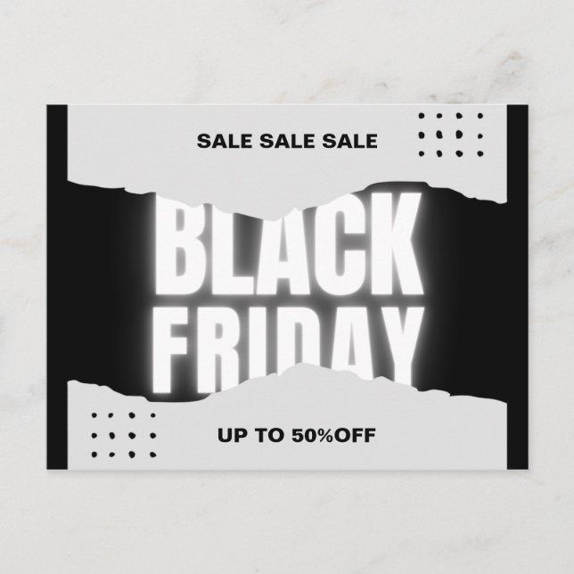 Black Friday-rea Vykort (Framsida)
