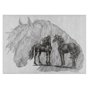 Black Friesian Horses Manes Svan