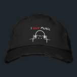 Black Funny Humor Cat Kärlek Älskare Music Broderad Keps<br><div class="desc">Höj upp kylan med vår Music Vibes Cat Embroied Baseball Cap! Den här lekande designen har en coola med broderade katt som rockar ett headset, parad med den återgivna frasen "Lyssna på musik". Det är den perfekta blandningen av attityd, stil, och rytm för musik älskare och kattdjur fläkt. Det här...</div>
