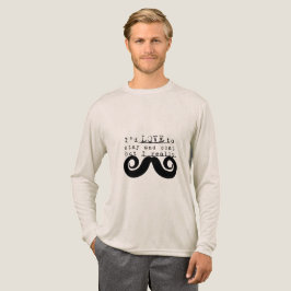 Black Funny Humor I Mustache T Shirt