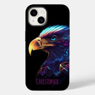 Black Futuristiska Neon Eagle
