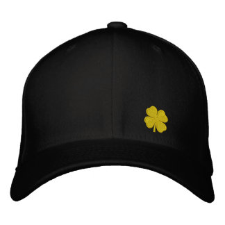 Black Fyrklöver St. Patrick - ANPASSADE Broderad Keps