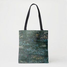 Black Galaxy Tote Bag Tygkasse