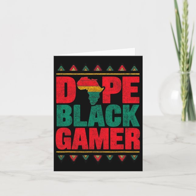 Black Gamer Black History Month-spel för Bo Kort (Framsida)