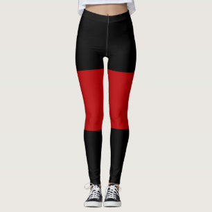Black Garnet Black Sandwich Mönster Leggings