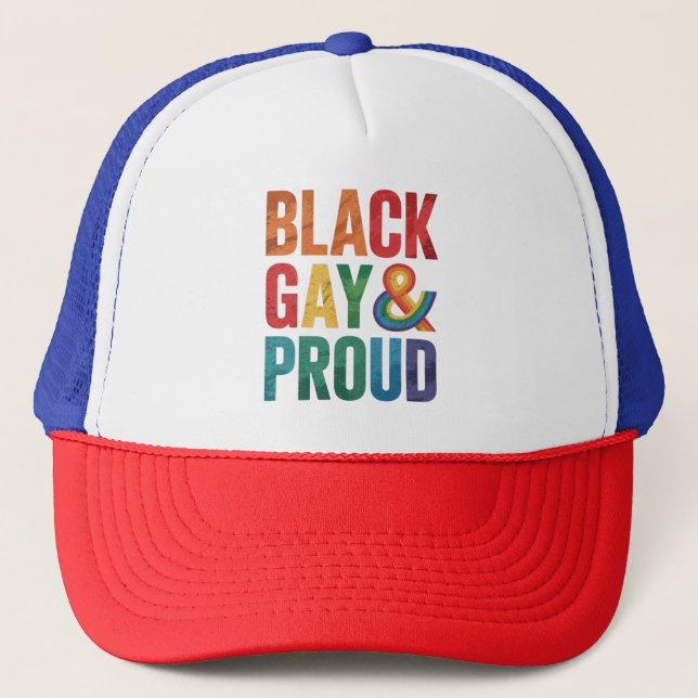 Black Gay och Proud LGBTQ Black Queers Keps (Framsida)