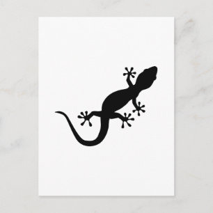 Black gecko vykort