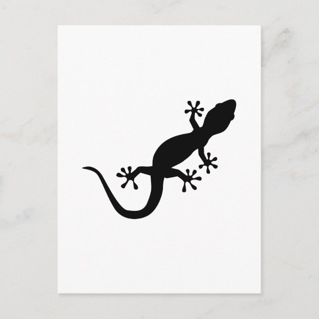 Black gecko vykort (Framsida)