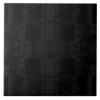 Black Geometric Pattern – Modern Minimalist Design Kakelplatta
