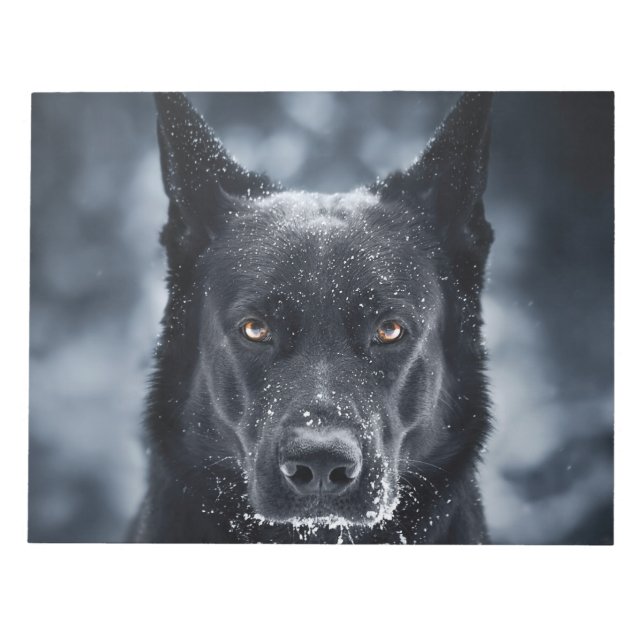 Black German Shepherd Anteckningsblock (Framsida)