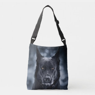 Black German Shepherd Axelväska