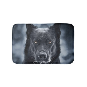 Black German Shepherd Badrumsmatta