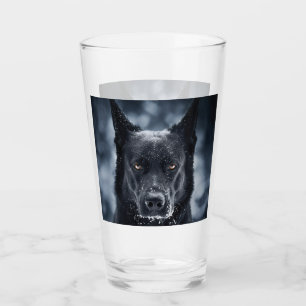 Black German Shepherd Glaskopp