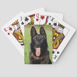 Black German Shepherd Hund - GSD Puppy Casinokort