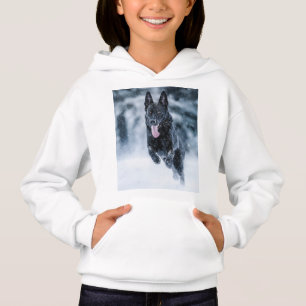 Black German Shepherd i snö Duvet Cover T Shirt