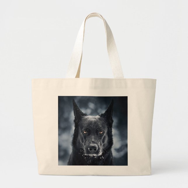 Black German Shepherd Jumbo Tygkasse (Framsidan)