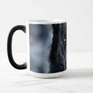 Black German Shepherd Magisk Mugg