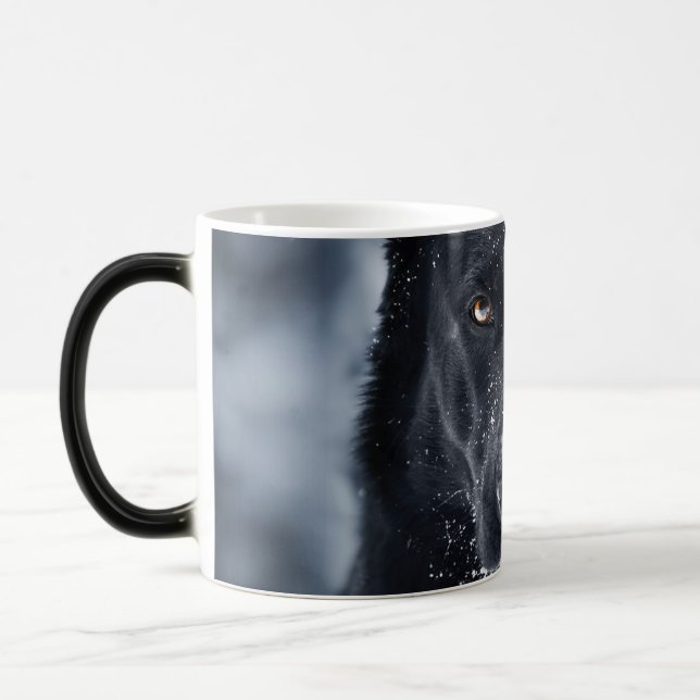 Black German Shepherd Magisk Mugg (Vänster)