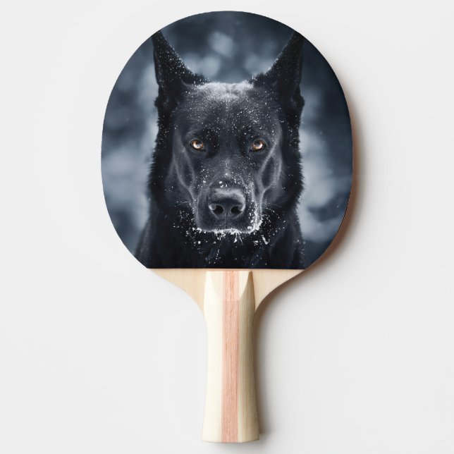 Black German Shepherd Pingisracket (Framsidan)