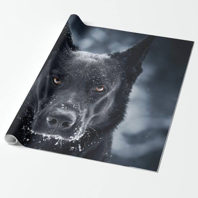 Black German Shepherd Presentpapper (Utrullad)