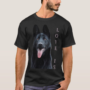 Black German Shepherd Shirt Shepard Hund Mamma Pap T