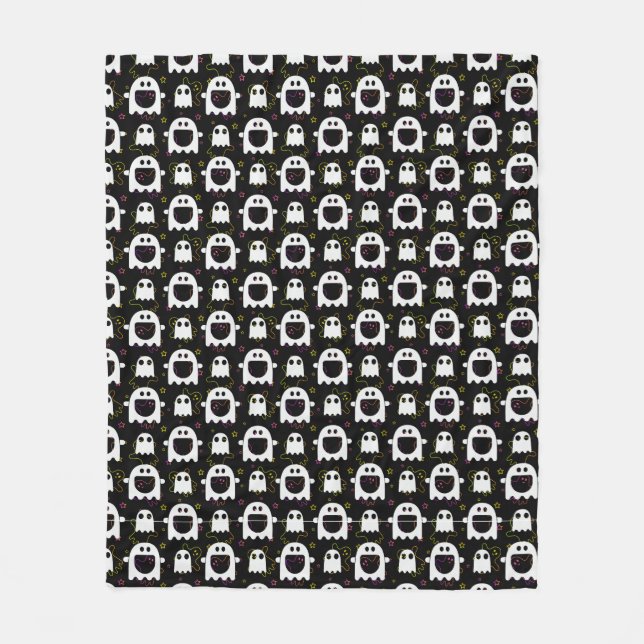 Black Ghost Fleece Blanket (Framsidan)