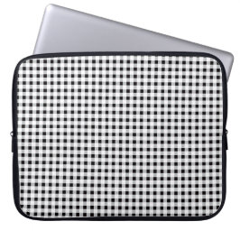 Black Gingham Land Chic Laptop Fodral