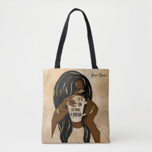 Black Girl Afro American Woman InspirationalQuote Tygkasse