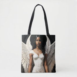 Black Girl Angel Angelcore Art Tygkasse