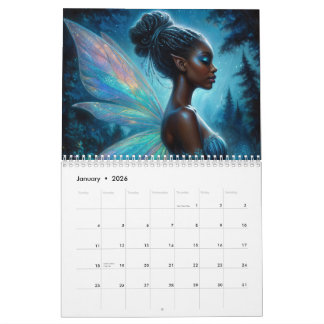 Black Girl Artwork Calendar Kalender
