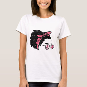 Black Girl Breast Cancast Awareness Survivor Afrik T Shirt