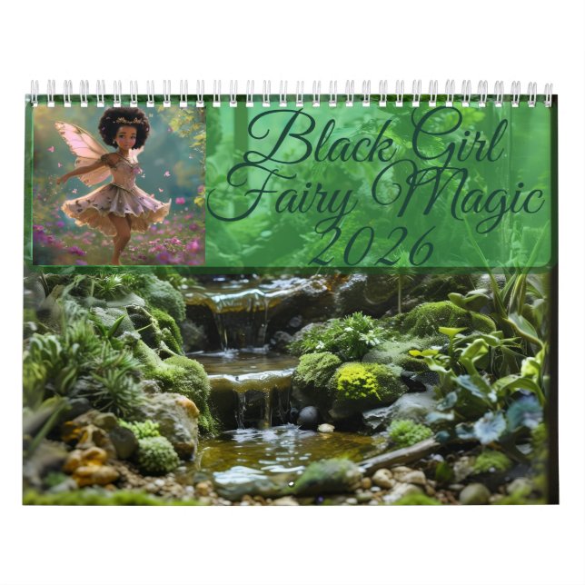 Black Girl Fairy Magic 2026 Calendar Kalender (Omslag)